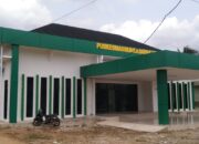 Baru Dua Bulan Selesai, Proyek Gedung Baru Puskesmas Muara Sabak Timur Mengalami Kerusakan