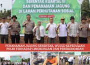 Kapolres Tanjabtimur Bersama Unsur Terkait Laksanakan Penanaman Jagung Serentak Kuartal III