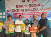 Ditreskrimsus Polda Jambi Gelar Bakti Sosial, Kombes Pol Taufik Nurmandia Tegaskan Komitmen Reserse Presisi