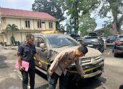 Mobil Pajero Tabrak Pagar Mapolda Jambi, Pengemudi Positif Narkoba dan Miras