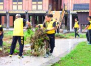 Semangat Kebersamaan, Ribuan Personel Polda Jambi Gelar Korve Massal