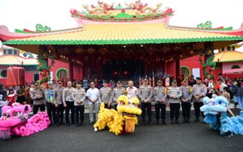 Wakapolda Jambi Monitoring Perayaan Imlek, Pastikan Ibadah Aman dan Kondusif