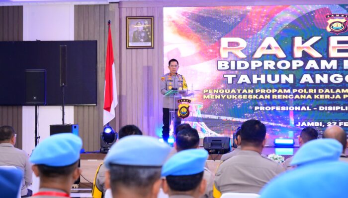 Kapolda Jambi Buka Rakernis Bidpropam 2026, Tekankan Pengawasan Adaptif dan Humanis