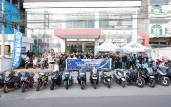 Touring Ramadan YRFI Jambi: 100 Riders Yamaha Berbagi Takjil hingga Santuni Panti Asuhan