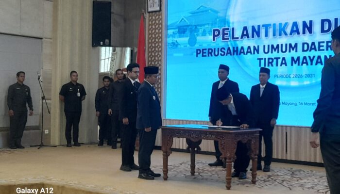 Wali Kota Jambi Lantik Direksi Baru Perumdam Tirta Mayang Periode 2026–2031