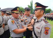 Rotasi Jabatan di Polres Tanjab Timur, Kapolres Pimpin Sertijab PJU dan Kapolsek