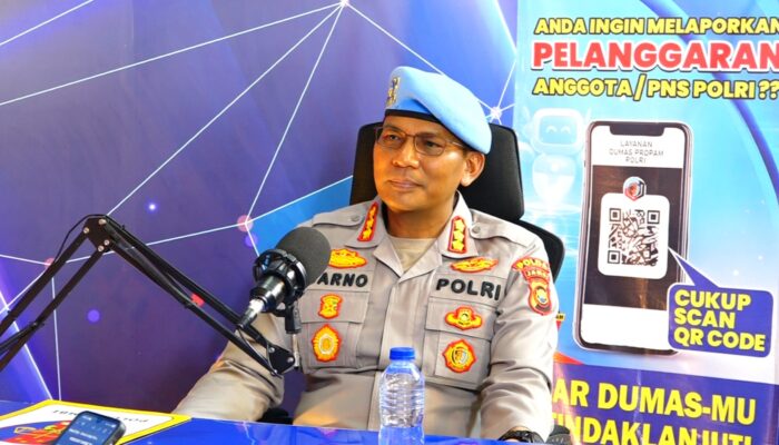 Polda Jambi Sosialisasikan QR Code Yanduan Online Propam Polri Lewat Podcast Live Streaming
