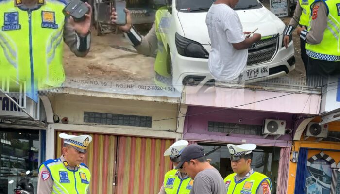 Tingkatkan Disiplin Lalin, Ditlantas Polda Jambi Gencarkan Penindakan Melalui ETLE Handheld