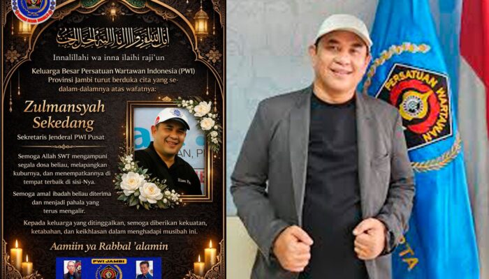 Kabar Duka, Sekjen PWI Pusat, Zulmansyah Sekedang Tutup Usia