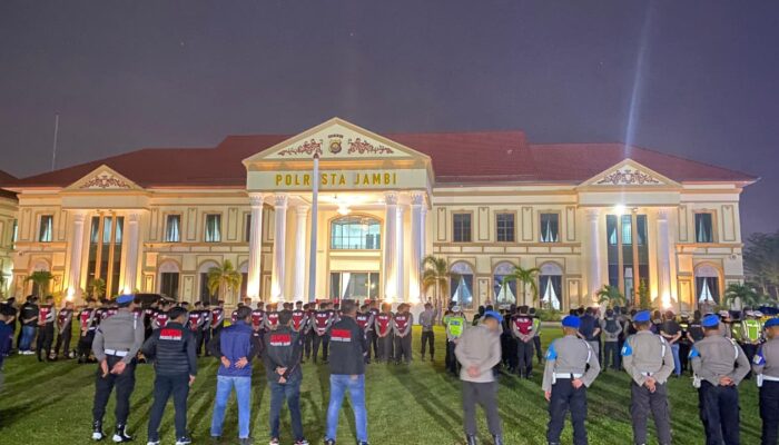 Polda Jambi dan Polresta Jambi Gelar Patroli KRYD untuk Cegah Balap Liar dan Kriminalitas