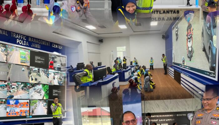 Tanamkan Disiplin Sejak Dini, 120 Anak TK Yayasan Makmur Al-Muthmainah Kunjungi Ditlantas Polda Jambi