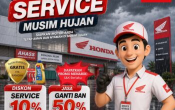 Motor Tetap Prima di Musim Hujan, Sinsen Siapkan Promo Service Spesial di AHASS Jambi