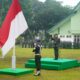 Kasrem 042/Gapu Pimpin Upacara Bendera 17-an, Tekankan disiplin dan Kepedulian terhadap Rakyat