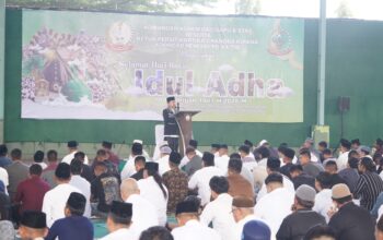 Korem 042/Gapu Gelar Sholat Idul Adha 1447 H di Lapangan Tenis Indoor Makorem