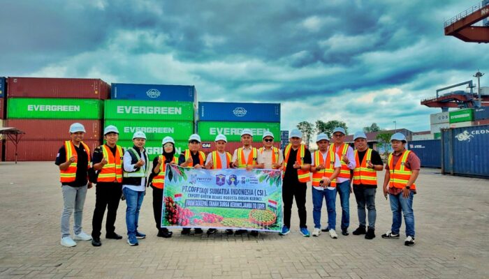 Ekspor Perdana ke Mesir, 19,2 Ton Kopi Kerinci Dikirim Lewat Terminal Talang Duku