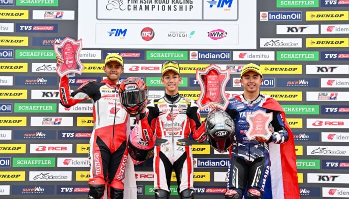 CBR Series Melesat Kencang, AHRT Borong Tiga Podium ARRC Motegi