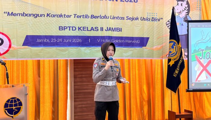 Ditlantas Polda Jambi Gelar Bintek SALUD 2026, Tanamkan Karakter Tertib Berlalu Lintas Sejak Usia Dini