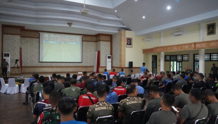 Meriah! Nobar Piala Dunia 2026 di Korem 042/Gapu Dipenuhi Sorak dan Kebersamaan