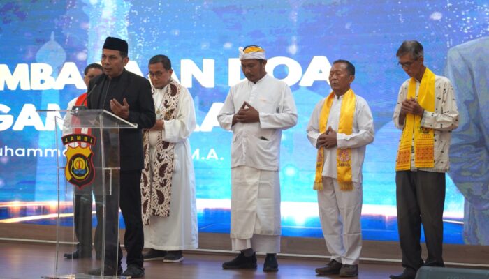 Danrem 042/Gapu Hadiri Doa Bersama Lintas Agama Peringati Hari Bhayangkara ke-80