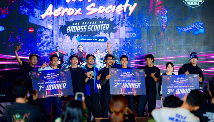 AEROX Genap 1 Dekade, Ribuan Pecinta Sport Scooter Tumpah Ruah Rayakan Gaya Hidup Urban