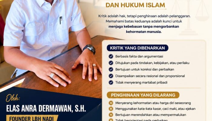 Batas Kebebasan Berpendapat: Membedakan Kritik dan Penghinaan dalam Perspektif Hukum Positif dan Hukum Islam