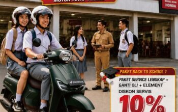 Sambut Tahun Ajaran Baru, Sinsen Hadirkan Promo Servis Motor Honda hingga 20% khusus Siswa dan Guru