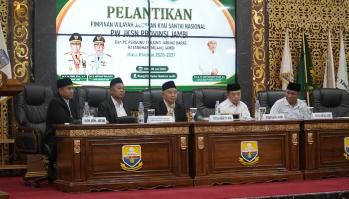 Hadiri Pelantikan JKSN Jambi, Al Haris Tekankan Peran Guru dan Kiai Jaga Moral Generasi Bangsa