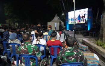 Ratusan Warga Padati Tugu Keris, Nobar “Bola Gembira” Bersama Tni Meriahkan Kemenangan Spanyol Ke Semifinal Piala Dunia 2026