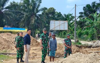 Kasiter Korem 042/Gapu Tinjau Pembangunan Jembatan Program Karya Bakti Skala Besar TA 2026 di Sarolangun