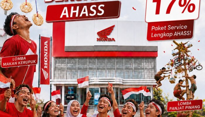 Merdeka Bersama AHASS! Nikmati Diskon Jasa Service 17% Selama Agustus