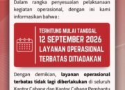 Bank Jambi Hentikan Layanan Operasional Terbatas, Mulai 12 September Kembali Normal