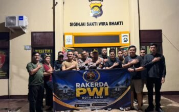 Rakerda di Bandung, Kapolresta Jambi Lepas Keberangkatan Rombongan PWI Kota Jambi