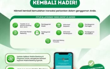Mobile Banking Bank Jambi Syariah Kembali Hadir, Permudah Akses Layanan Perbankan Digital