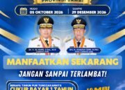 Pemprov Jambi Perpanjang Pemutihan Pajak Kendaraan Bermotor p-Berlaku 5 Oktober – 29 Desember