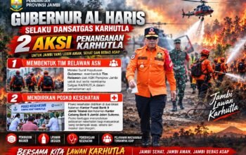 Gubernur Al Haris Perkuat Penanganan Karhutla di Jambi, ASN Ikut Dikerahkan ke Lapangan